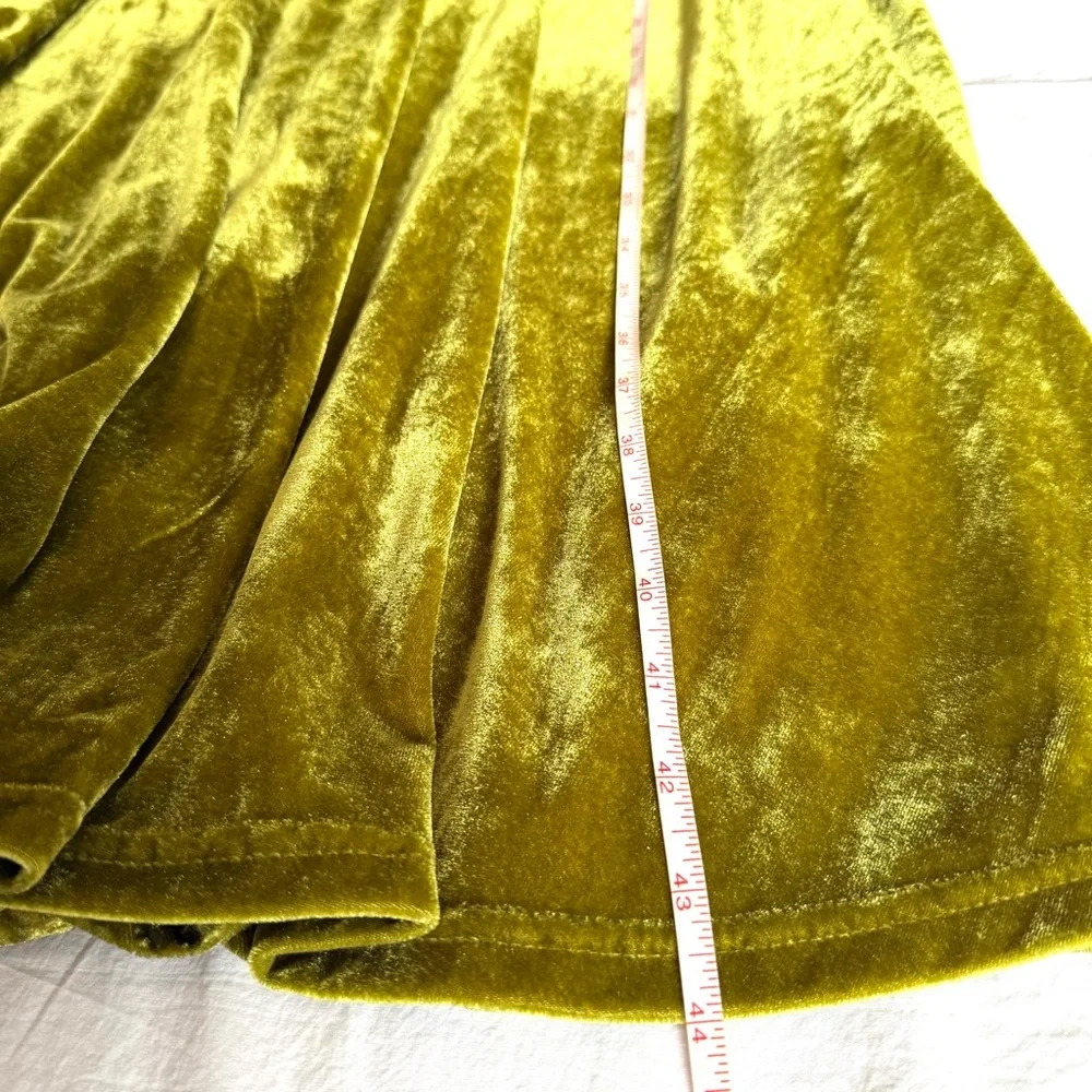 Tailor & Twirl NWT Velvet Dress Green Mod Retro 60s Revival Quirky Sz XL - Picture 12 of 12
